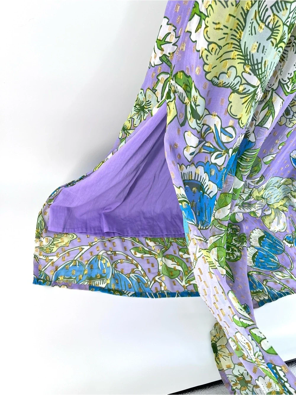 CK Bradley GRACE MAXI CORDELIA PURPLE Sz M Floral Resortwear Palm Beach Maximal